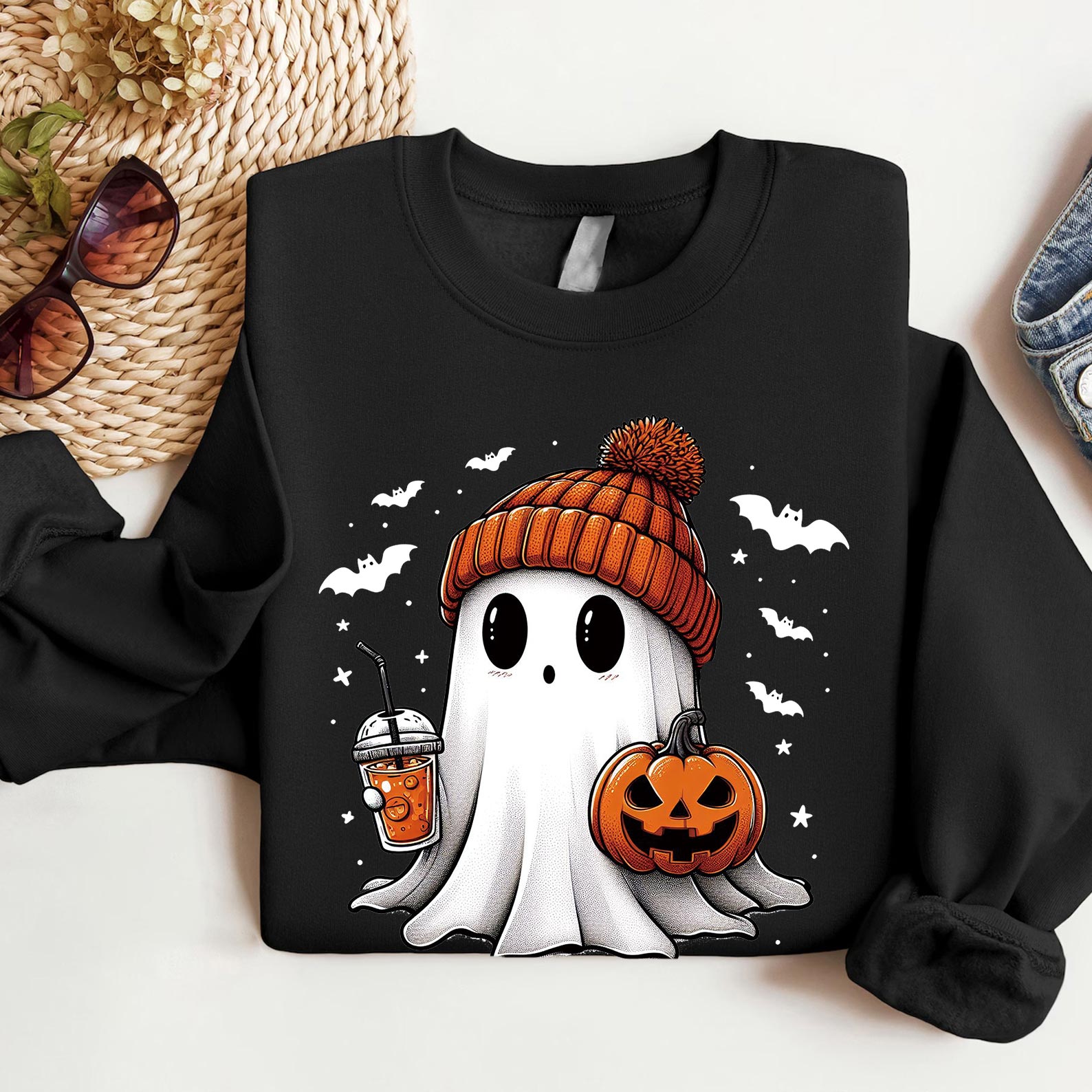 Ghost Drinking Halloween Shirt