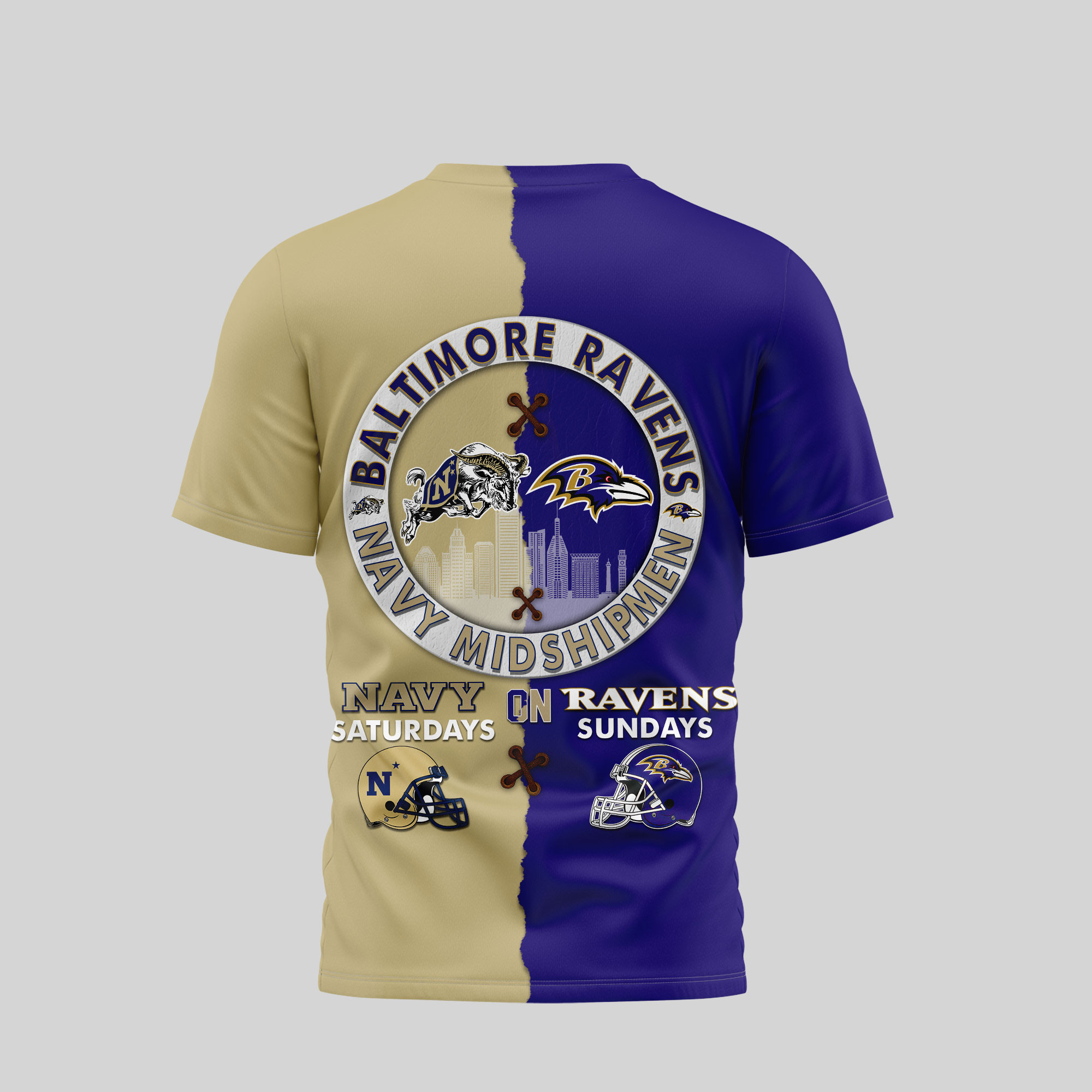 Baltimore Ravens | Premium NFL x NCAA 3D T-shirt TD