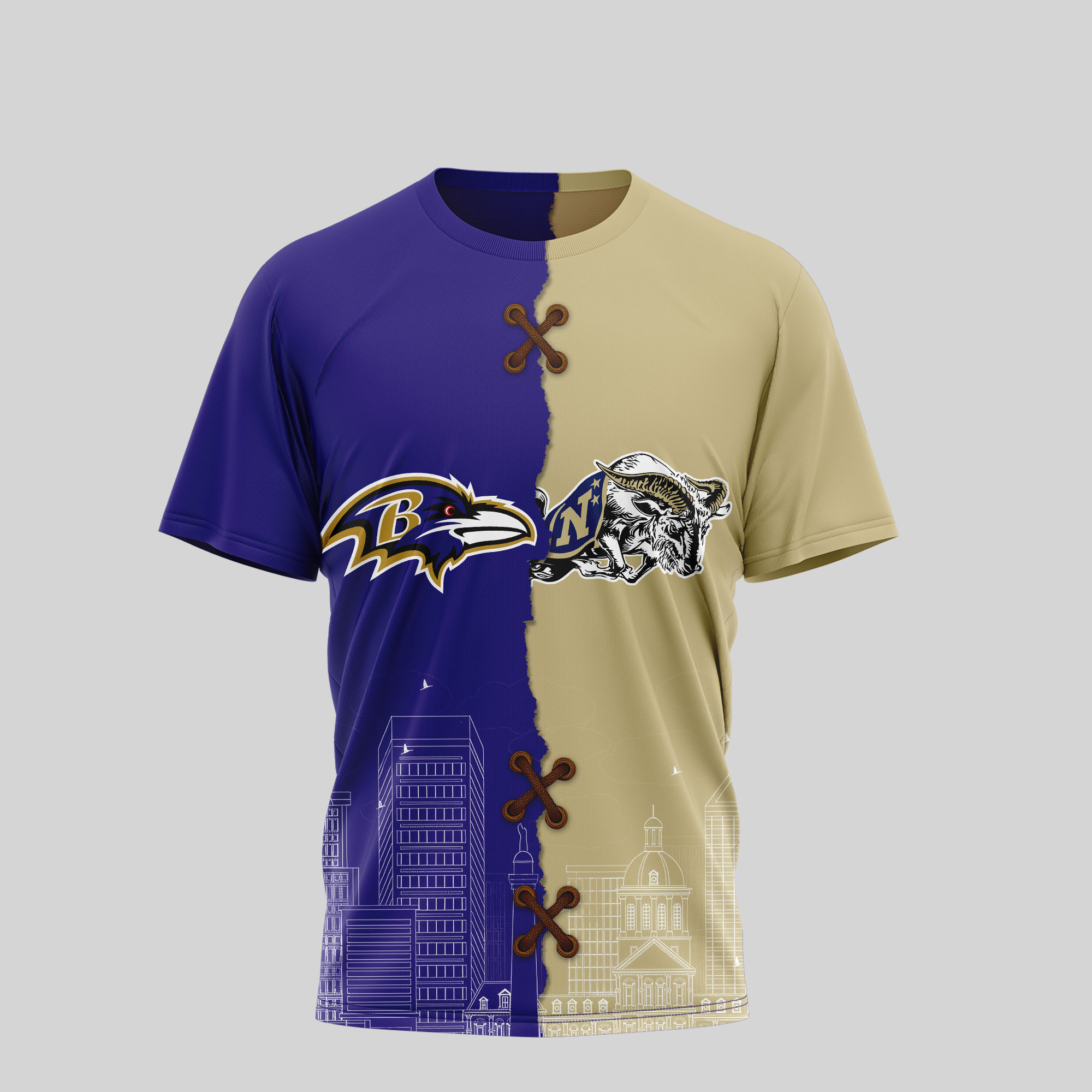 Baltimore Ravens | Premium NFL x NCAA 3D T-shirt TD