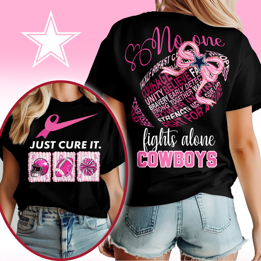 Dallas Cowboys | Premium NFL Breast Cancer Awareness T-Shirt NY