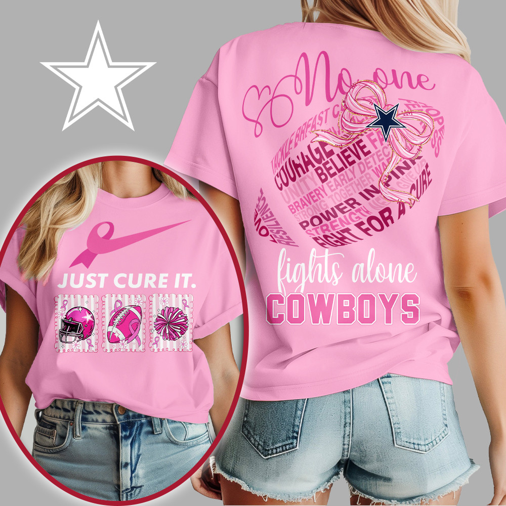 Dallas Cowboys | Premium NFL Breast Cancer Awareness T-Shirt NY