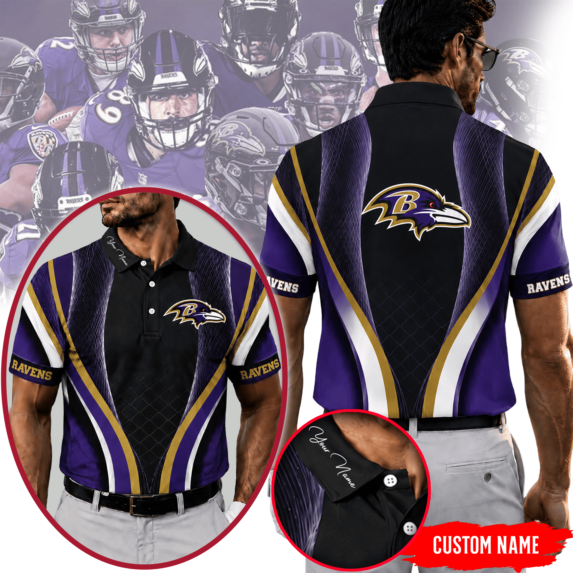 Baltimore Ravens | Premium NFL Fanbase Signature Polo Shirt NTH1