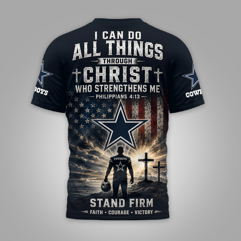 Dallas Cowboys | Premium NFL Faith Family 3D Shirt NTH1