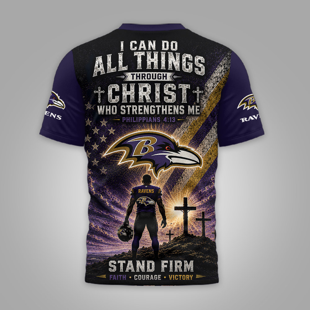 Baltimore Ravens | Premium NFL Faith Family 3D Shirt NTH1