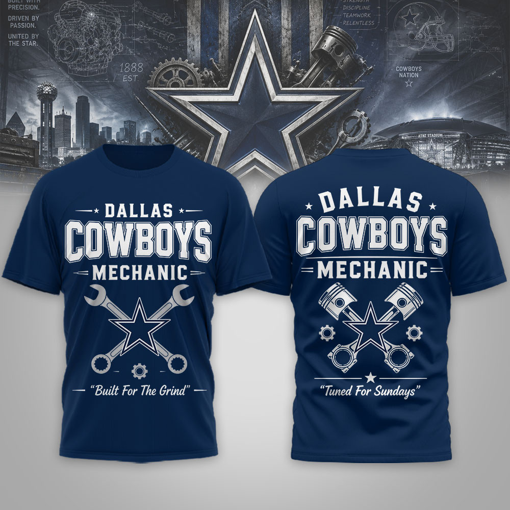 Dallas Cowboys | Premium NFL Built For The Grind 3D Shirt NTH1