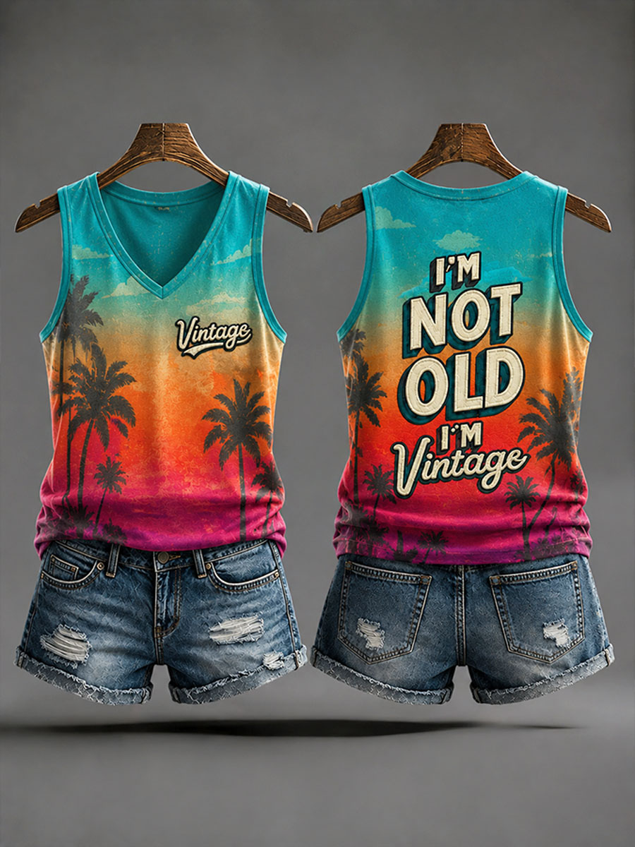 Women's 'I'm Not Old,I'm Vintage' Casual Vests