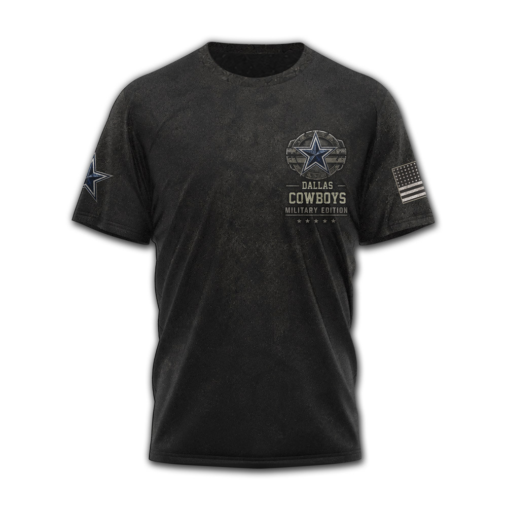 Dallas Cowboys | Premium NFL Freedom Team Military 3D Shirt NTH1