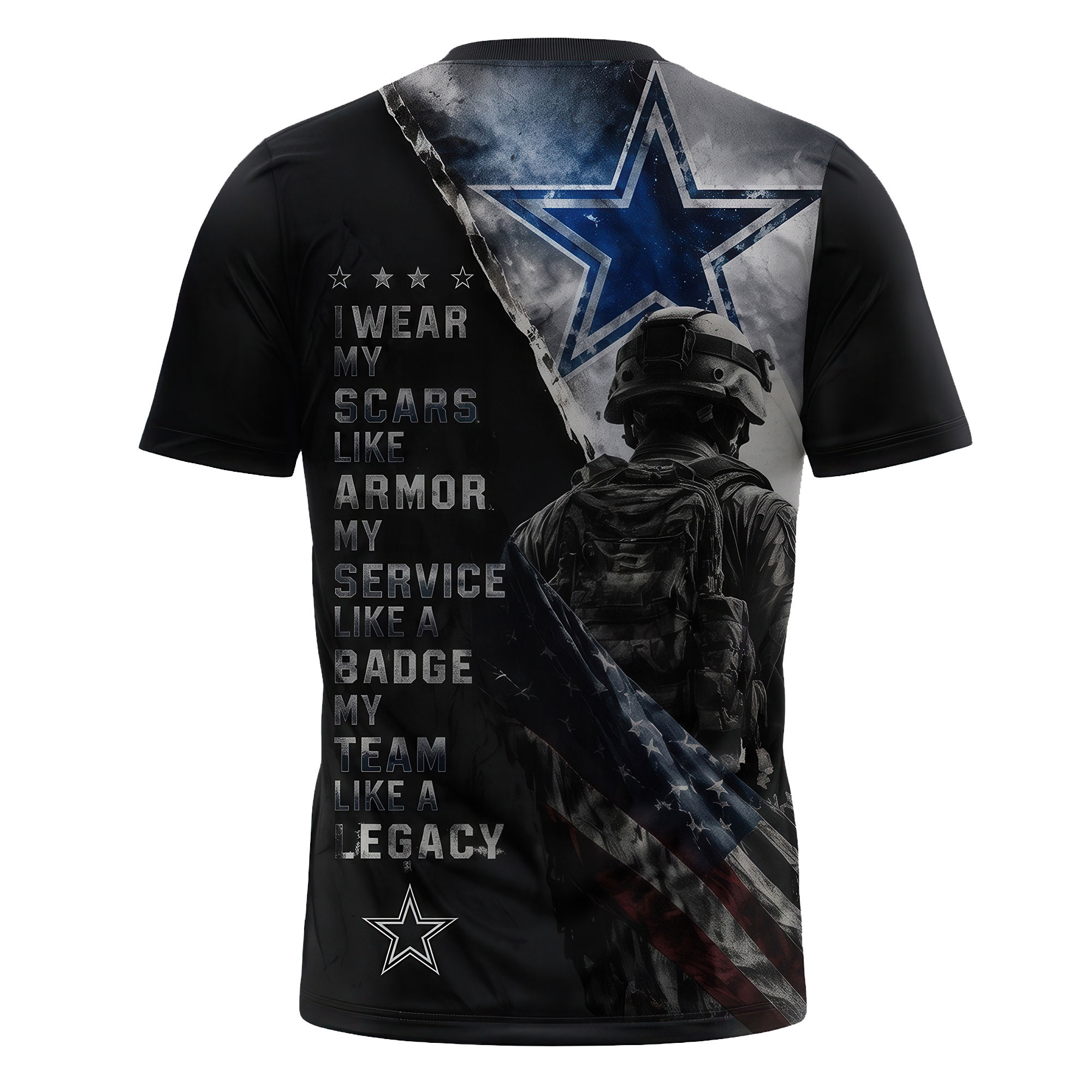 Dallas Cowboys | Premium NFL Veterans Legacy Team 3D Shirt NTH1