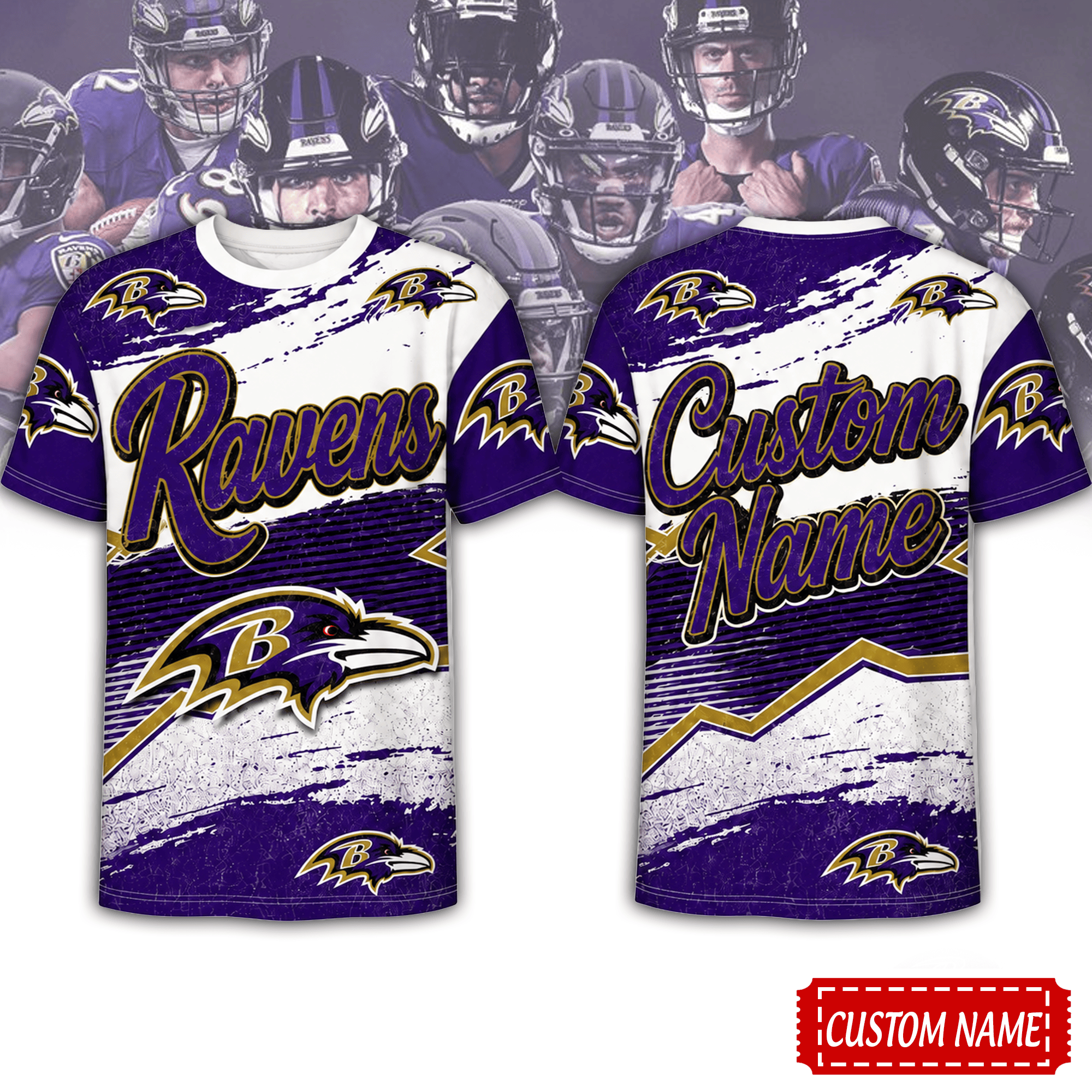 Baltimore Ravens | Premium NFL Team Energy Custom 3D Shirt NTH1