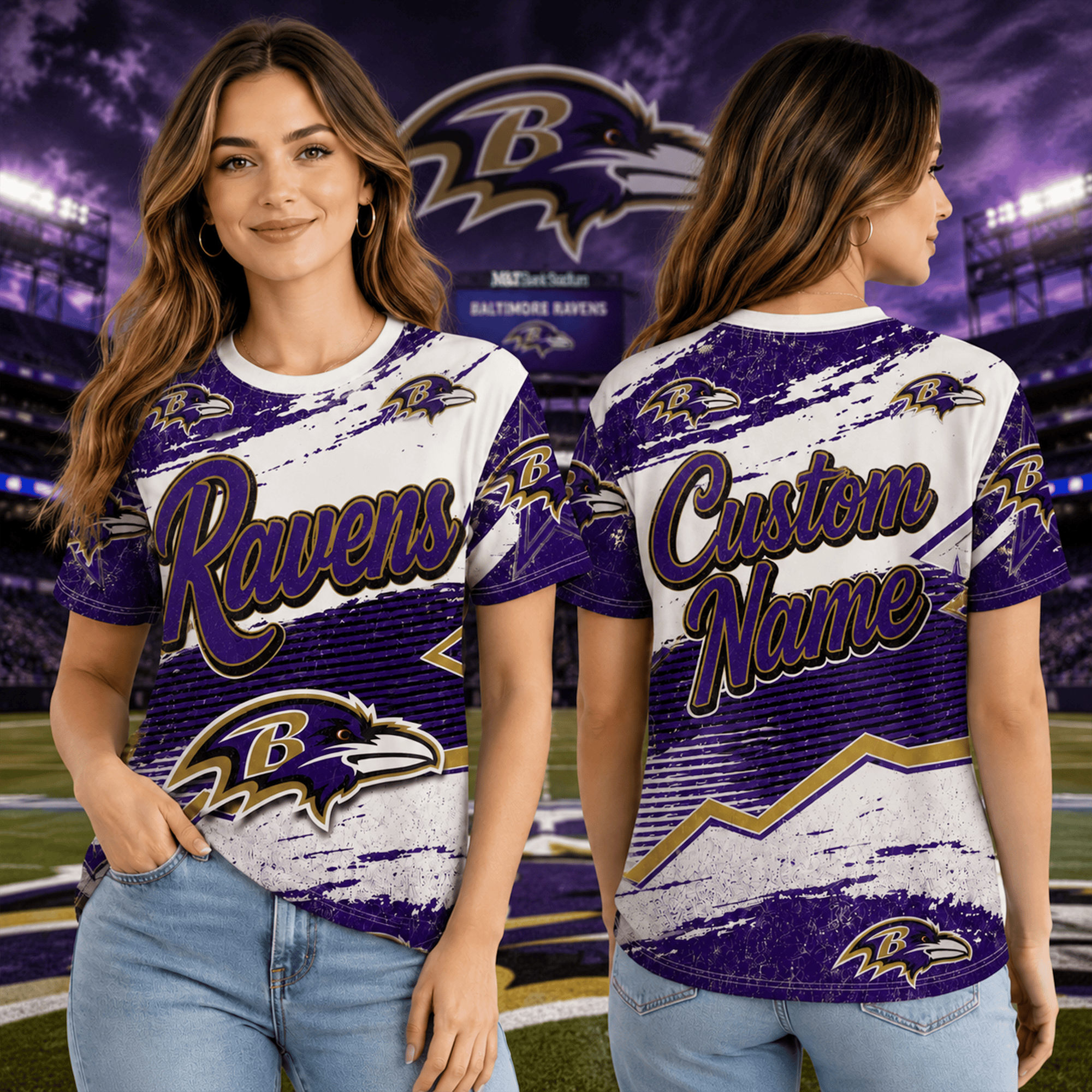 Baltimore Ravens | Premium NFL Team Energy Custom 3D Shirt NTH1