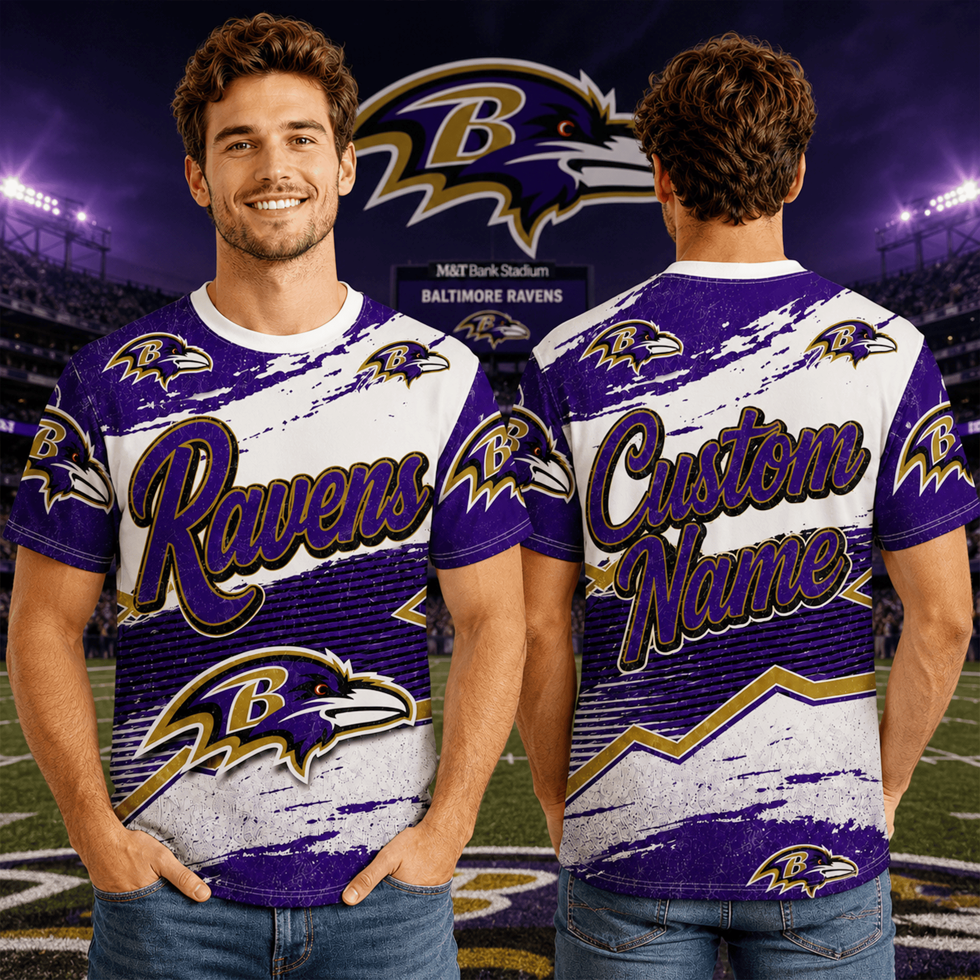 Baltimore Ravens | Premium NFL Team Energy Custom 3D Shirt NTH1