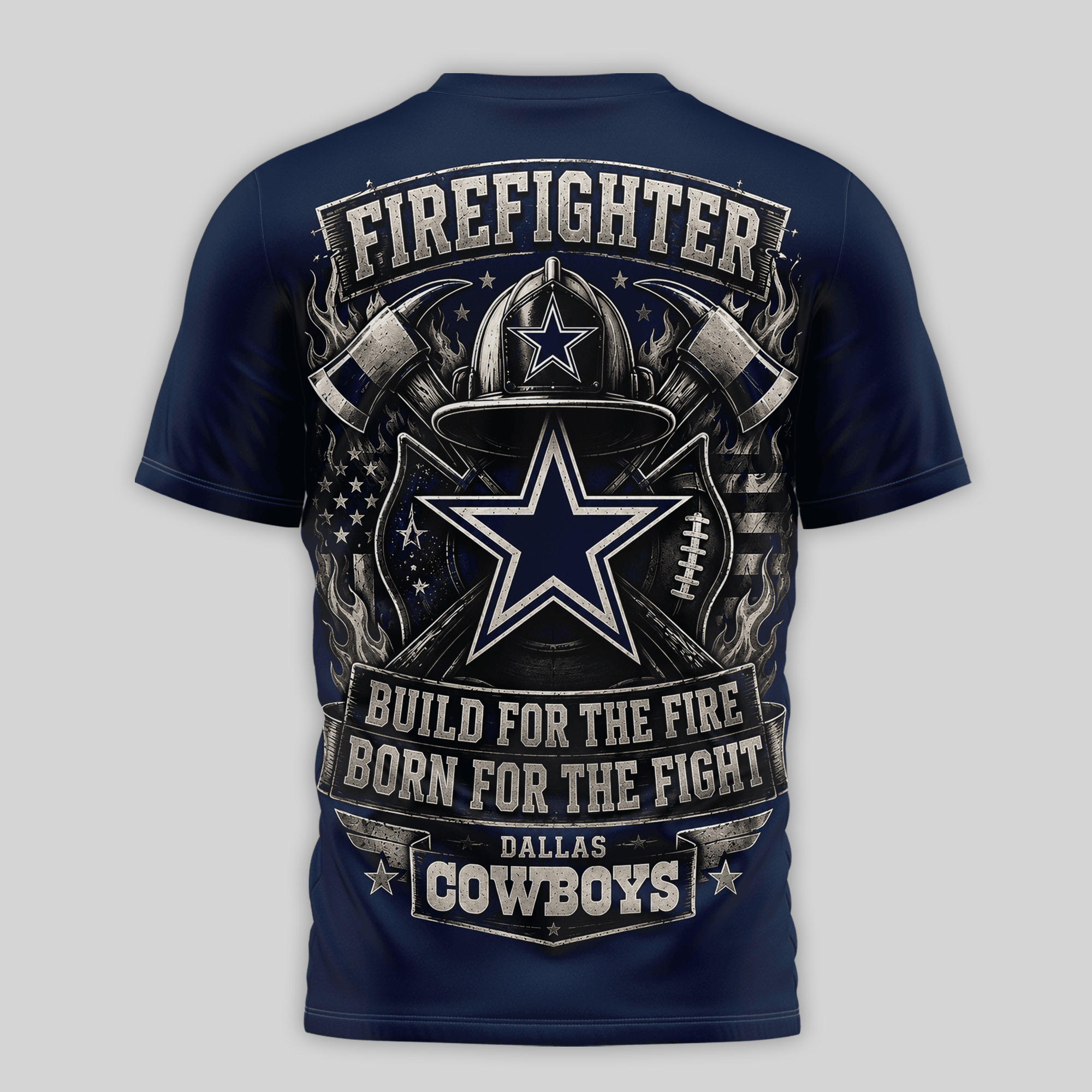 Dallas Cowboys | Premium NFL Firefighter Tribute Team 3D Shirt NTH1