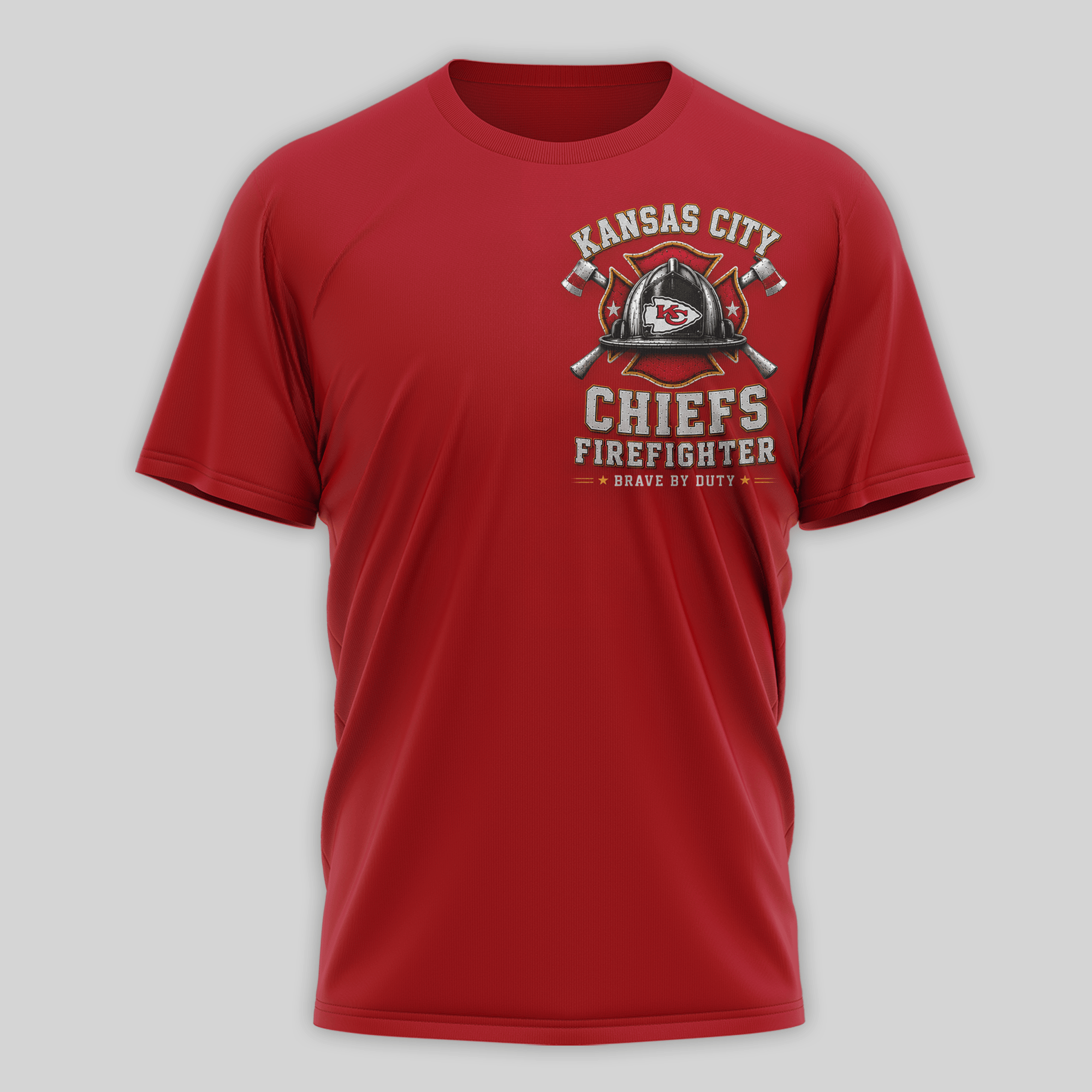 Kansas City Chiefs | Premium NFL Firefighter Tribute Team 3D Shirt NTH1