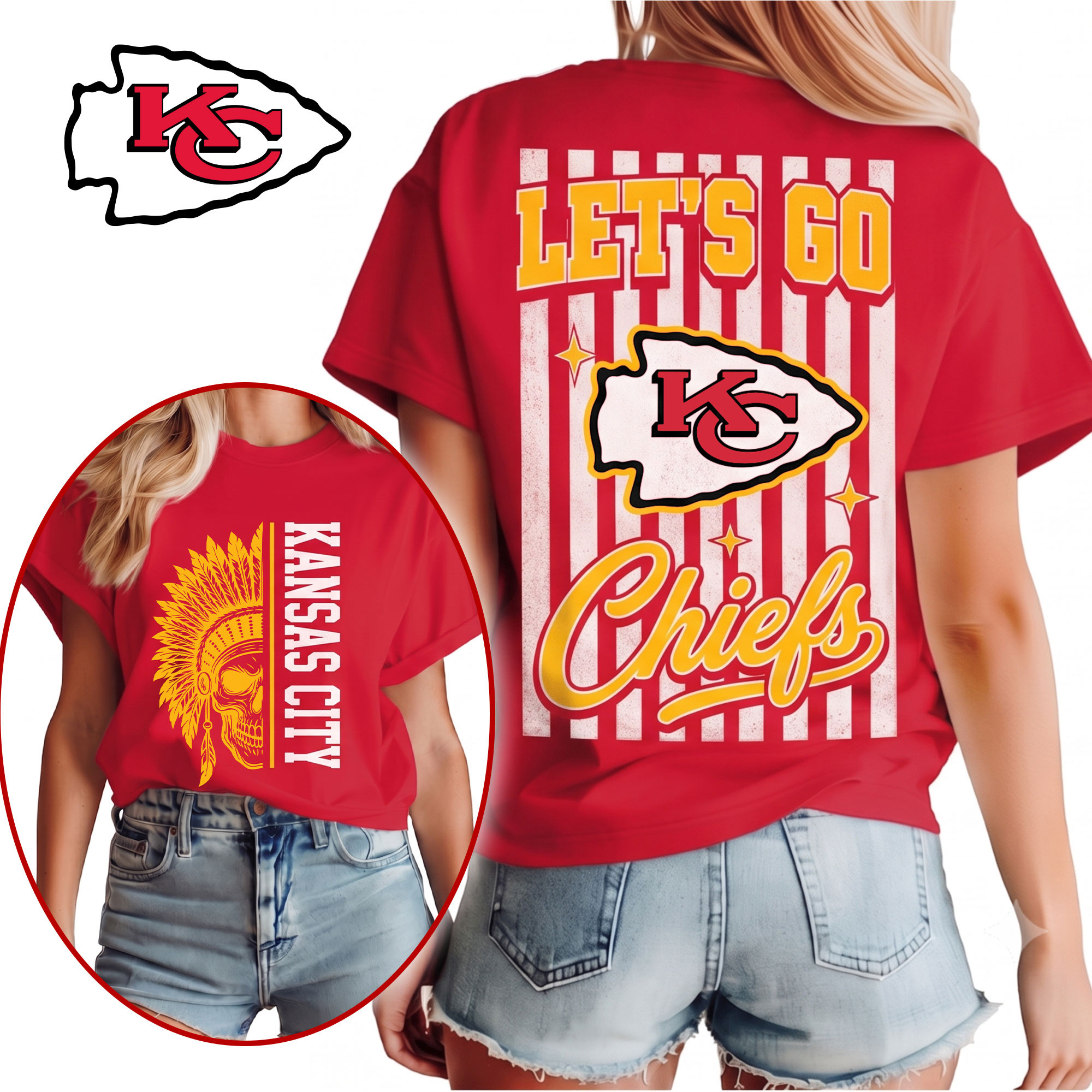Kansas City Chiefs | Premium NFL Victory Stripe 3D Shirt NY