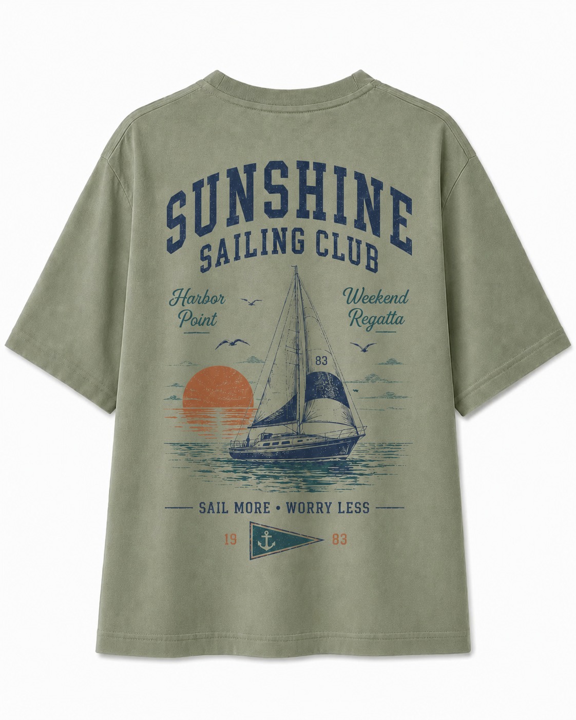 Sunshine Sailing Club V-Neck Tee