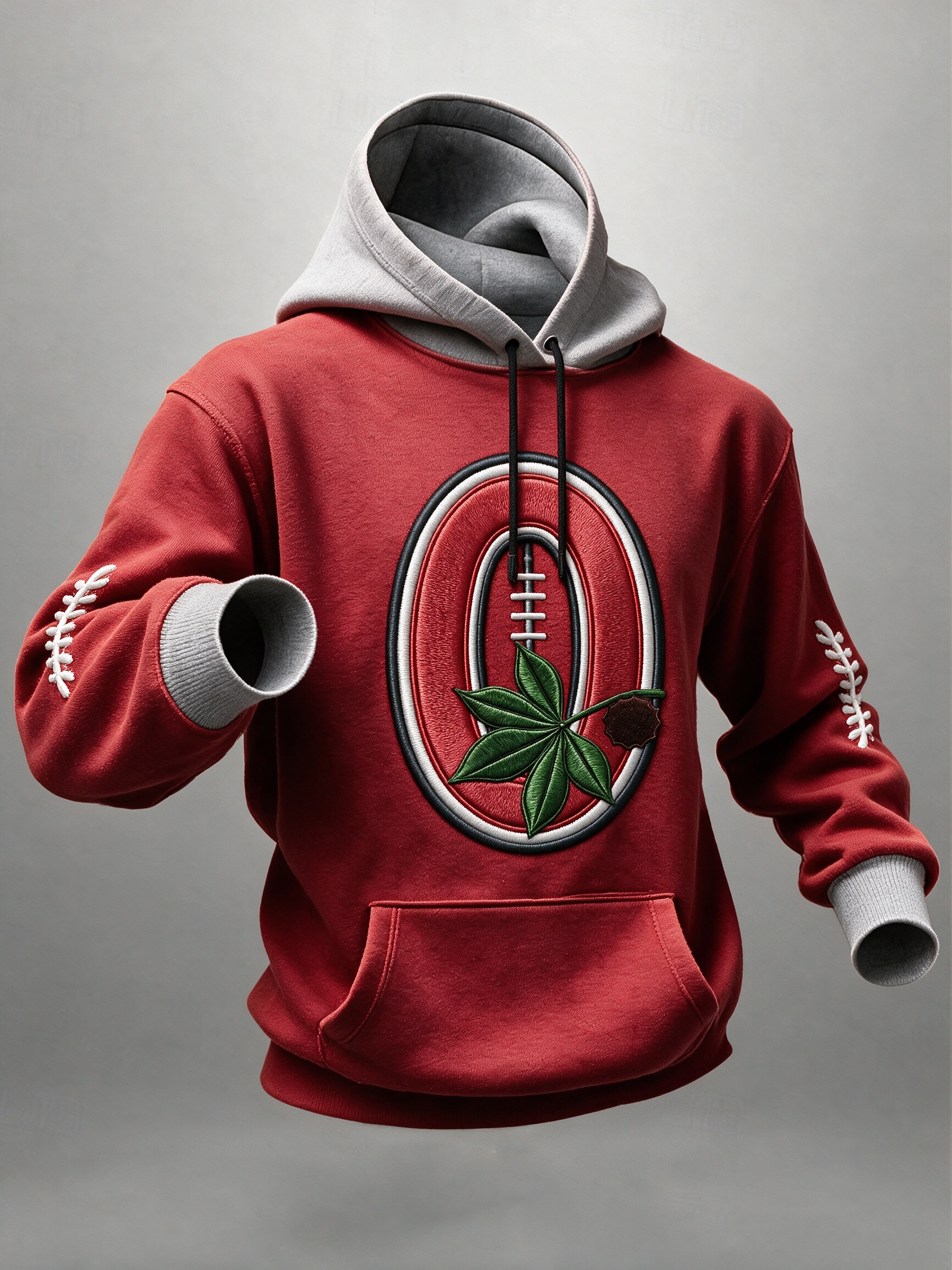 Men's American football hooded sweatshirt