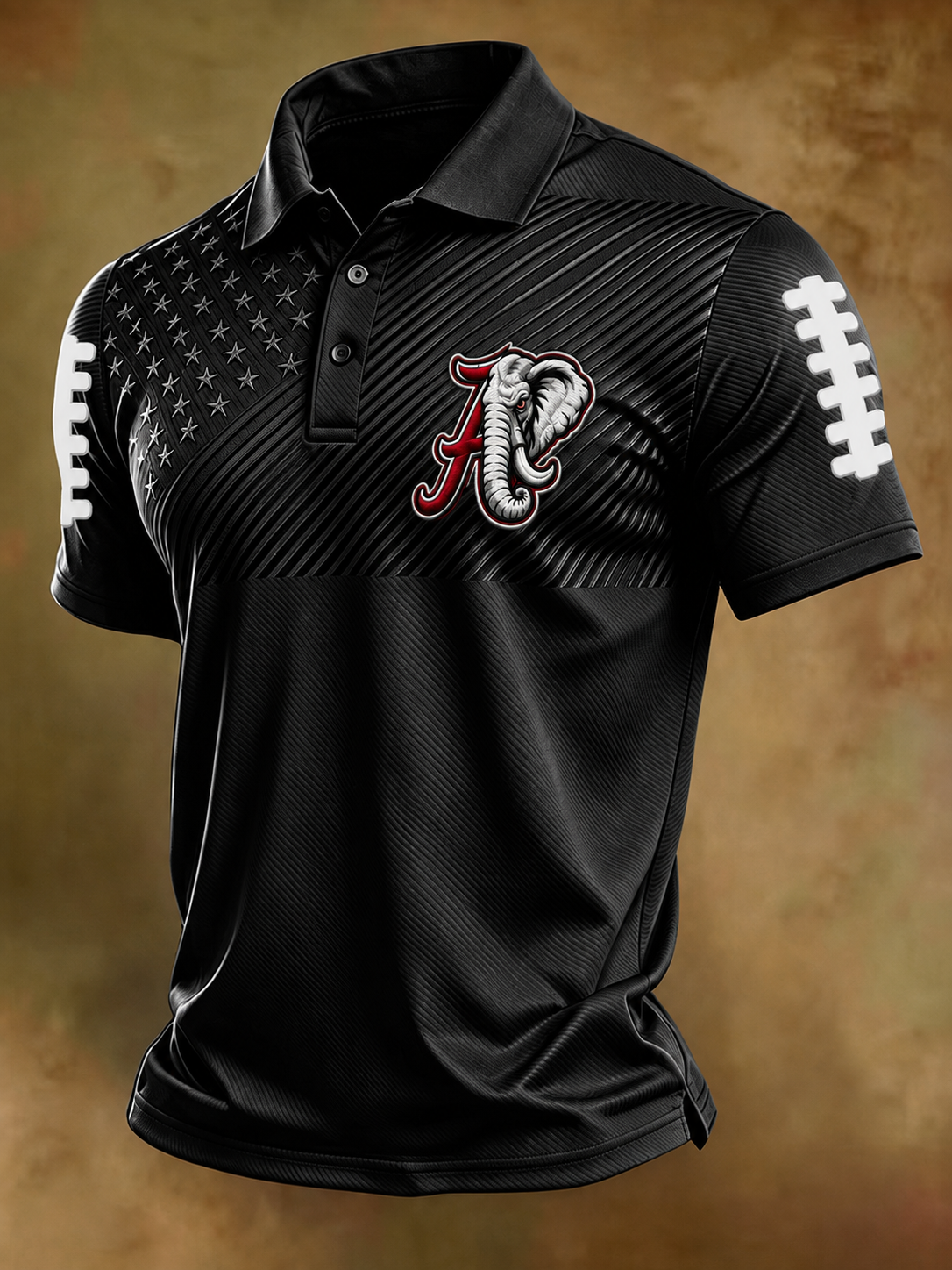 Men'S Retro Rugby Collar Polo T-Shirt