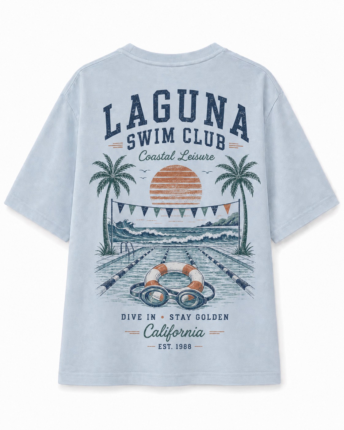 Laguna Swim Club V-Neck Tee