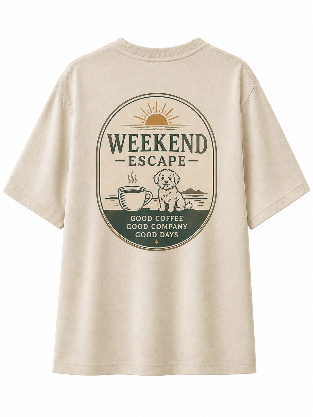 Weekend Escape Coffee & Dog Graphic Tee