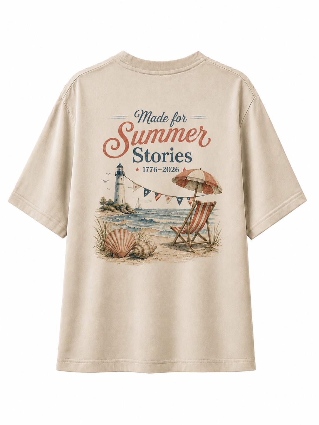 Summer Stories Lighthouse Beach Graphic Tee