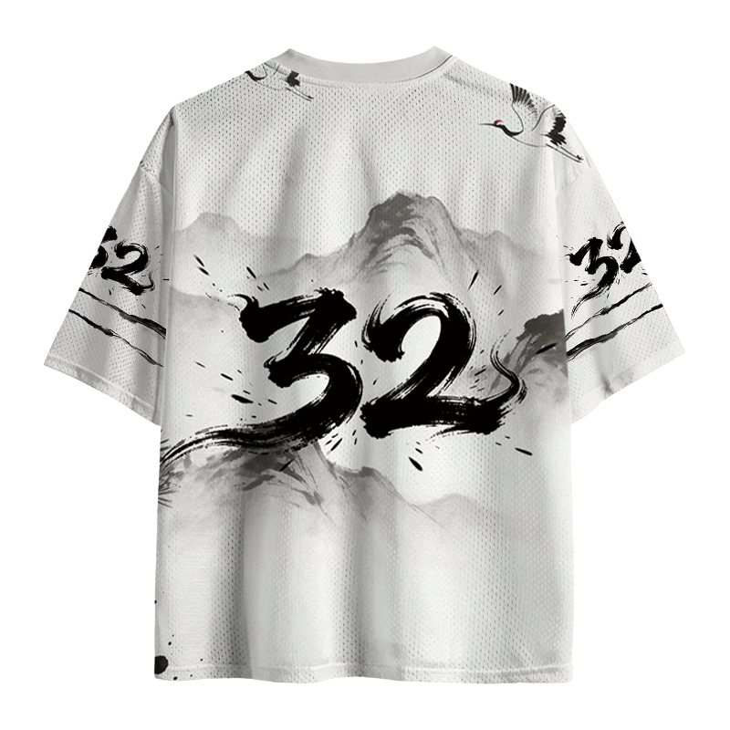 Samurai Brainrot Meme John Pork Mesh Jersey