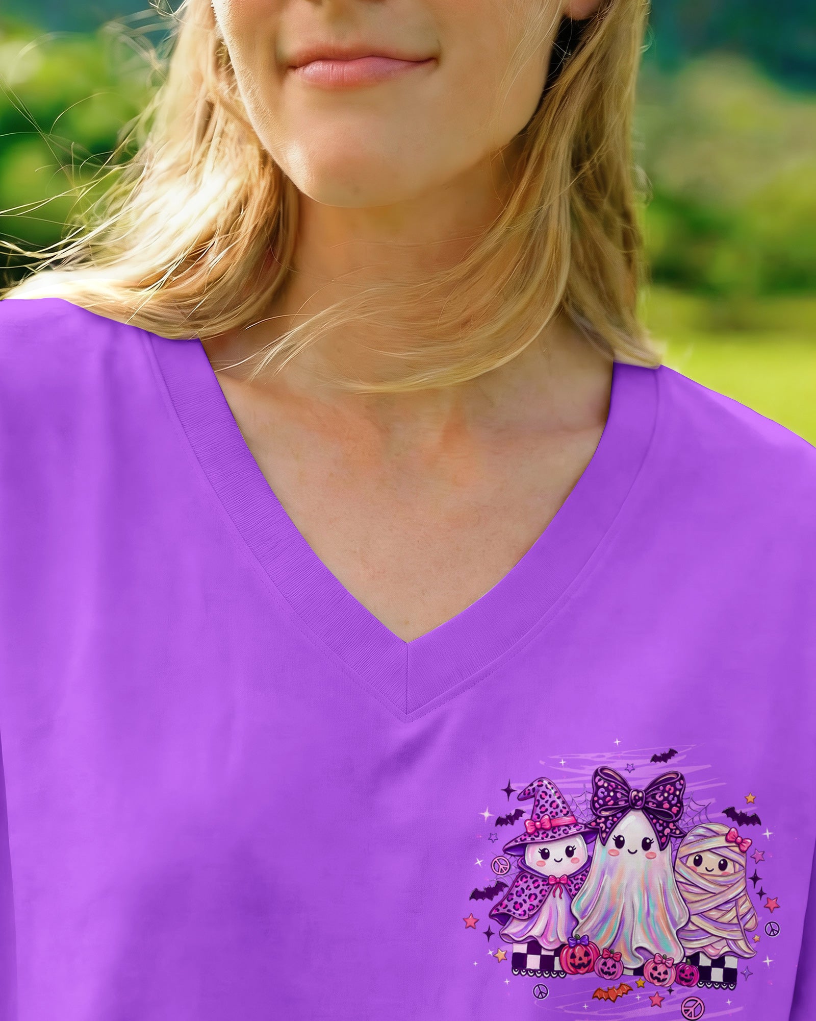 HEY BOO HALLOWEEN ALL OVER PRINT