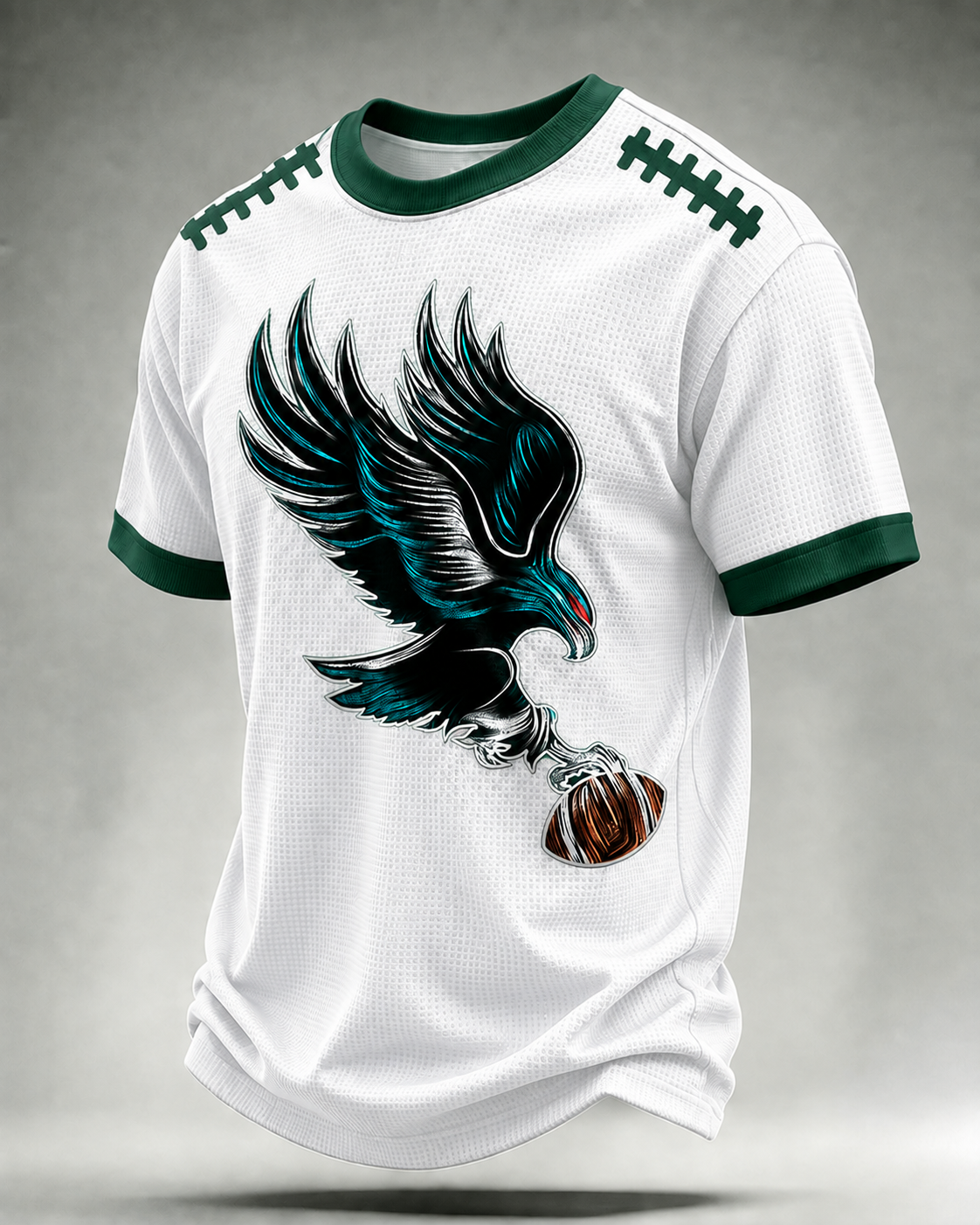 Men'S Football Print Waffle T-Shirt