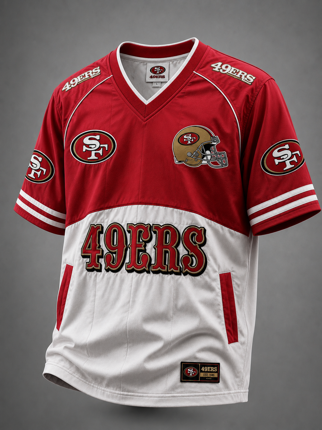 Men's Retro Casual Football T-Shirt – New Design