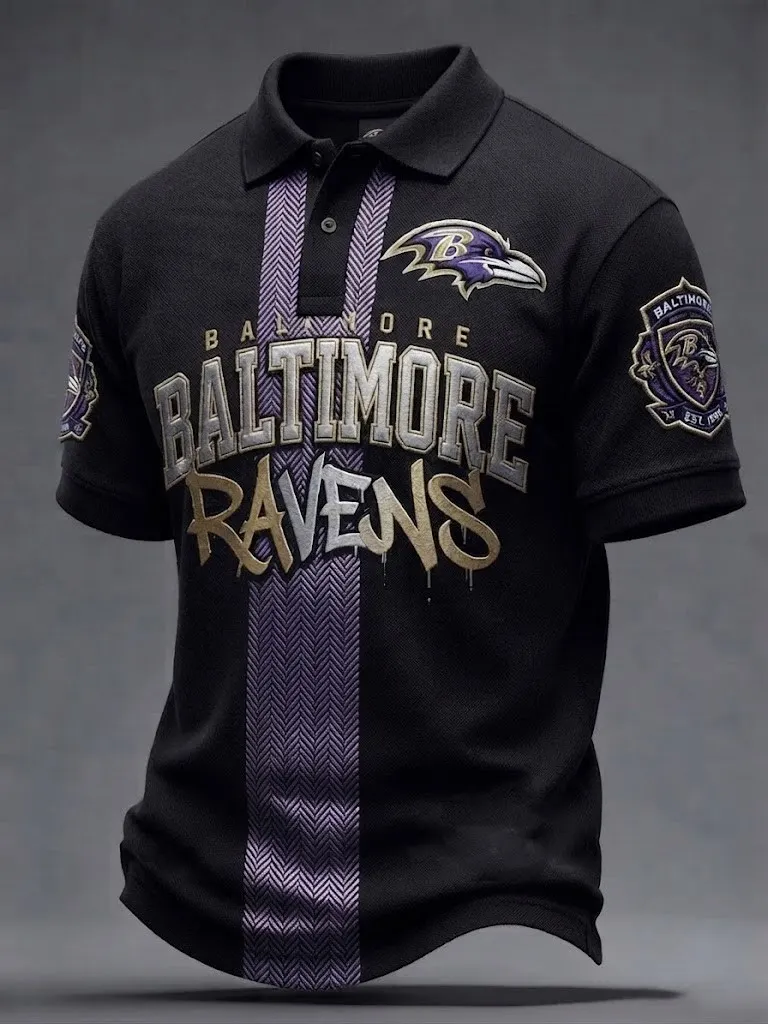 Men's Football   Print Polo Shirt