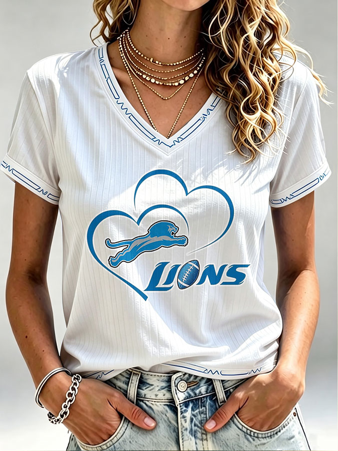 Women'S Football Print Short-Sleeve T-Shirt