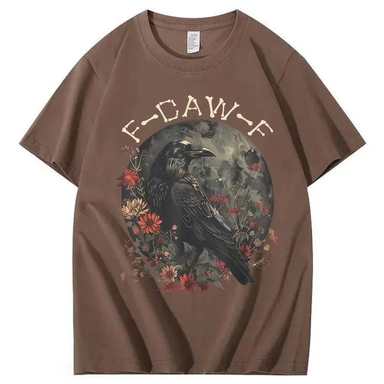 F-Caw-F Crow Raven 100% Cotton T-Shirt