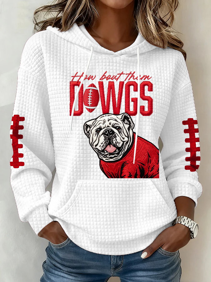 Women's Football Print Sweatshirt