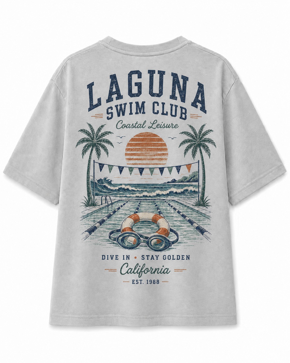 Laguna Swim Club V-Neck Tee