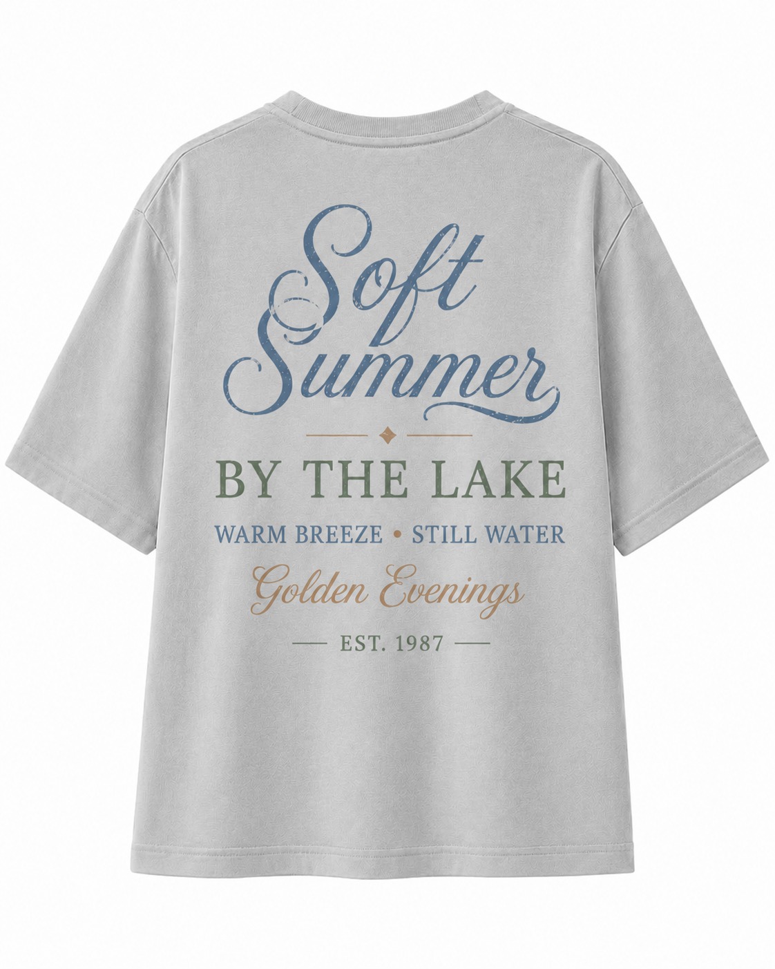Soft Summer Lake V-Neck Tee