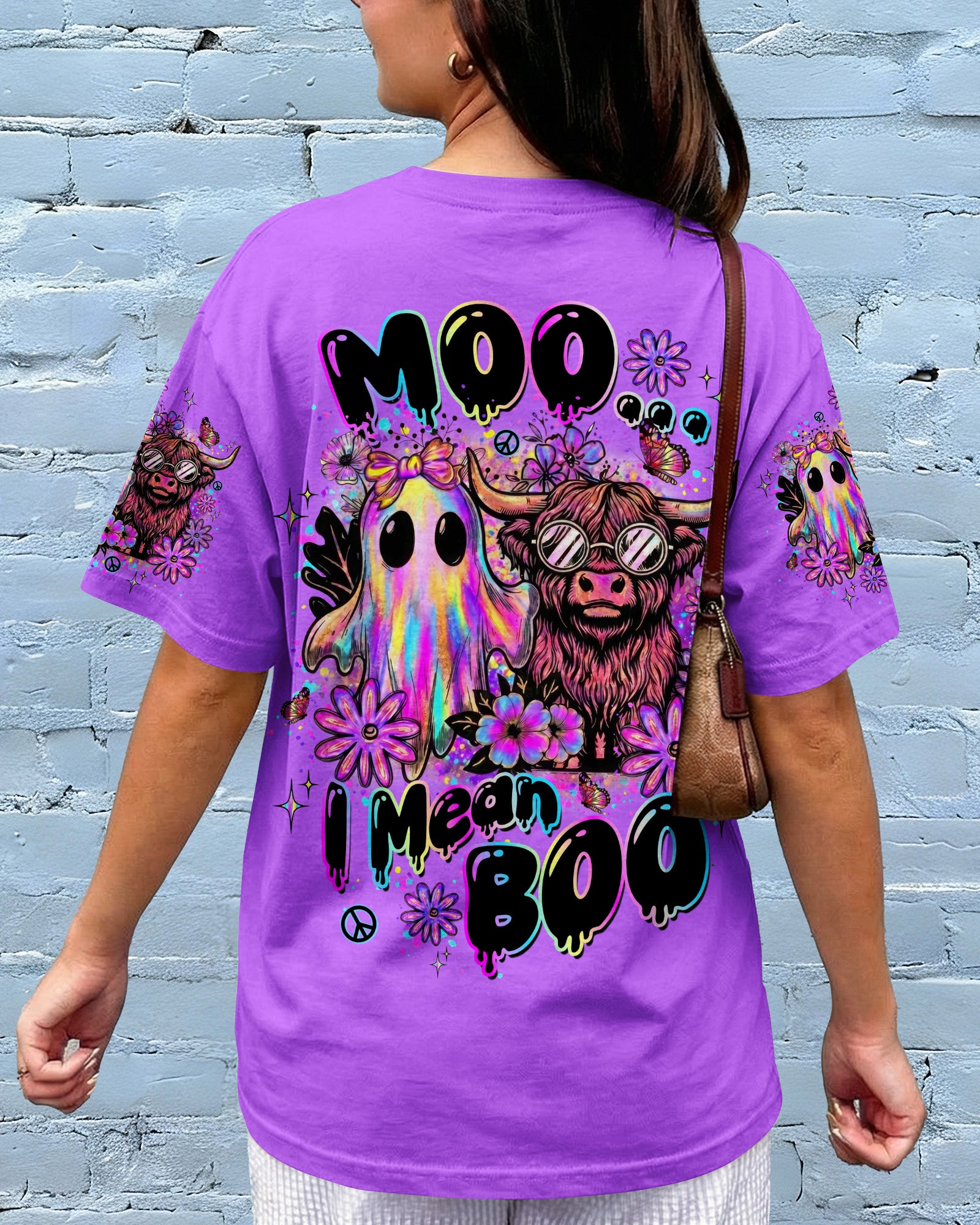 MOO I MEAN BOO HALLOWEEN ALL OVER PRINT