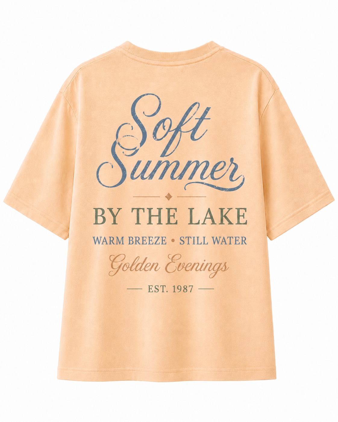 Soft Summer Lake V-Neck Tee