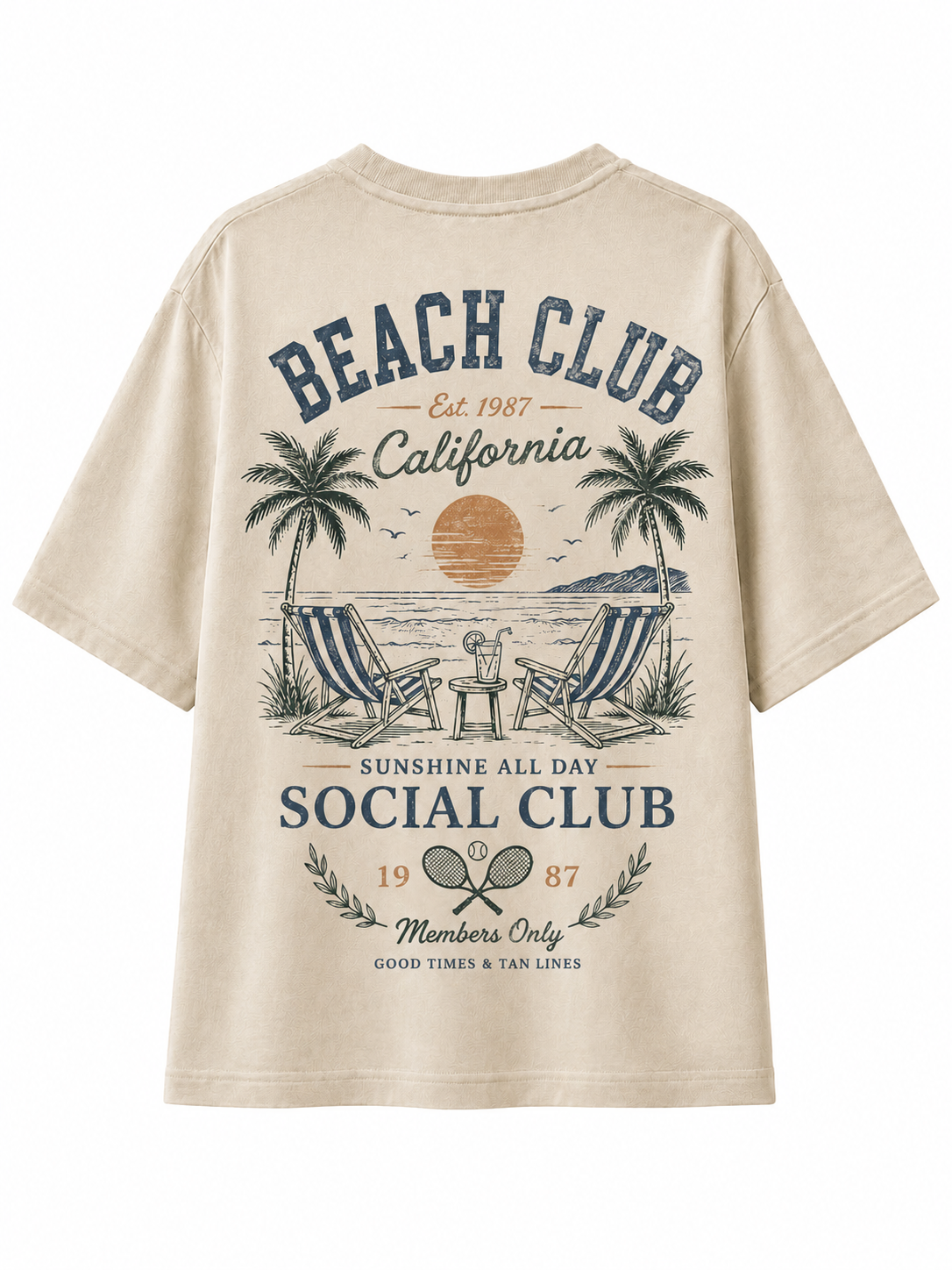 Active Beach Club Social V-Neck Tee