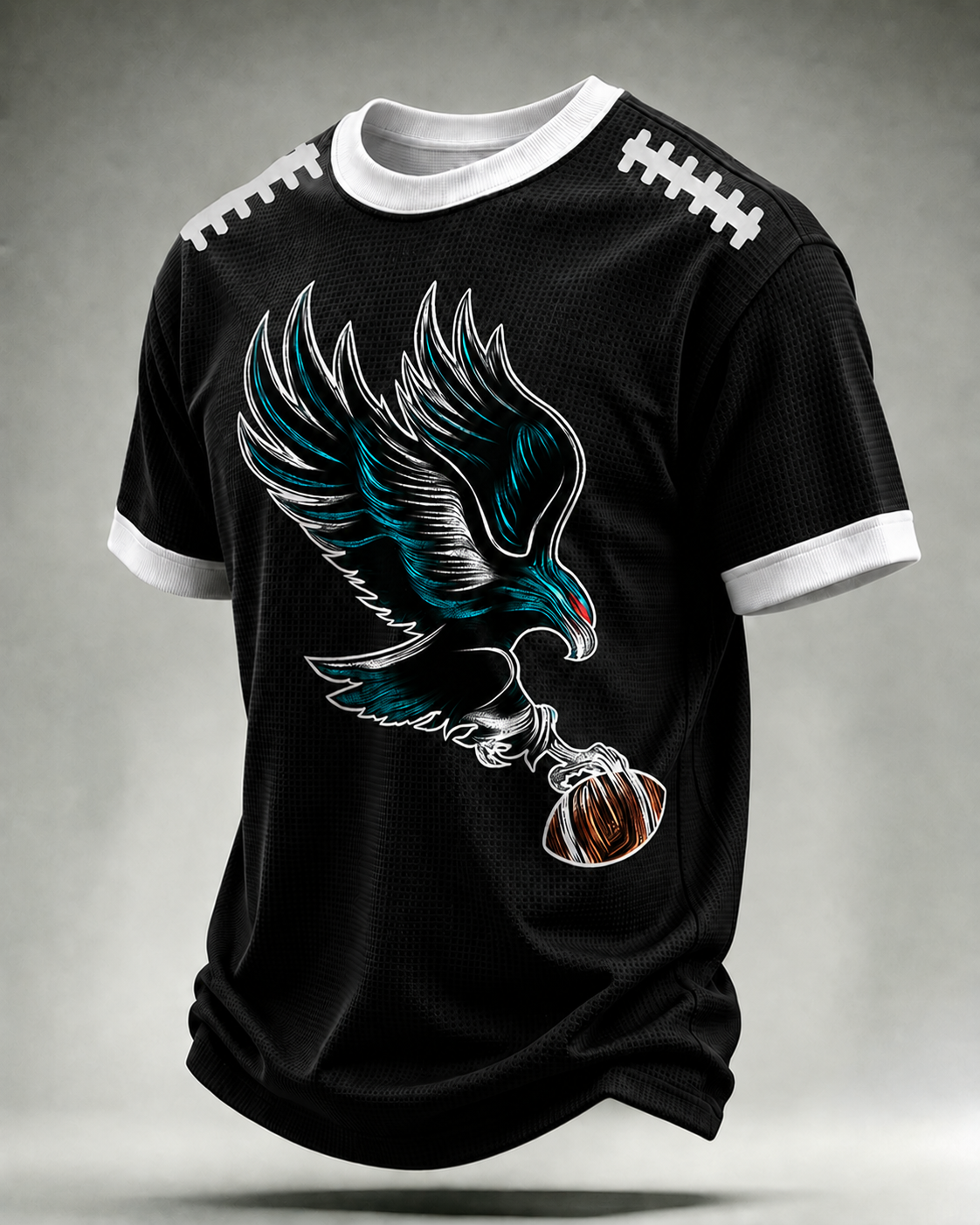 Men'S Football Print Waffle T-Shirt