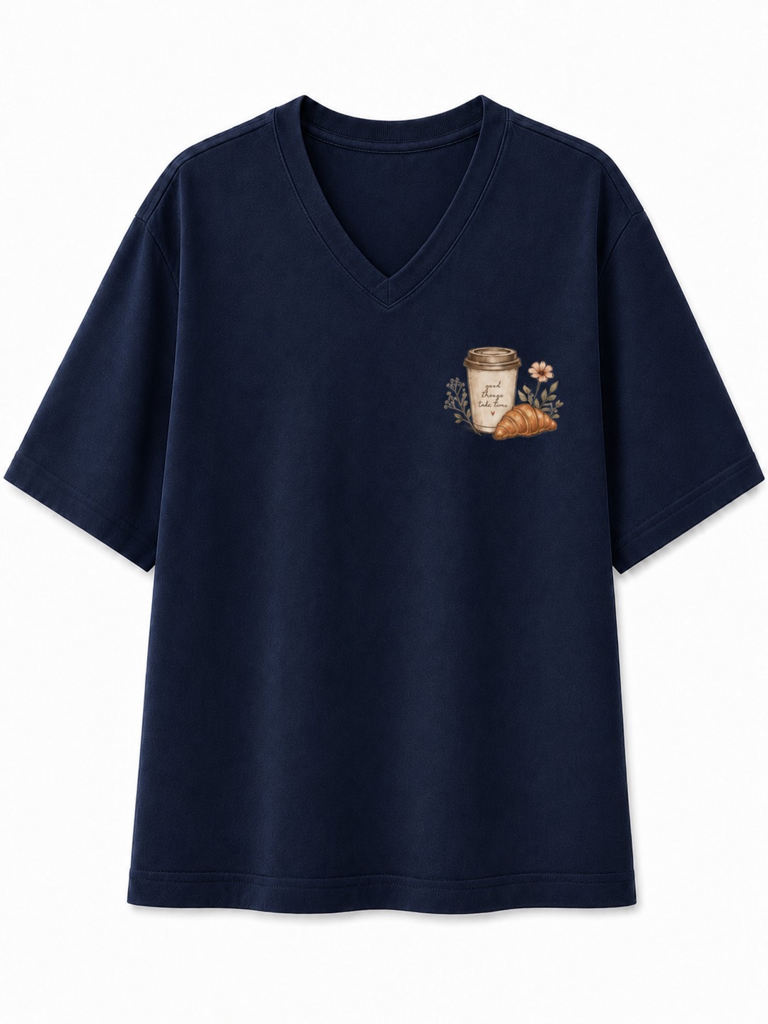 Sunday Coffee Run V-Neck Tee