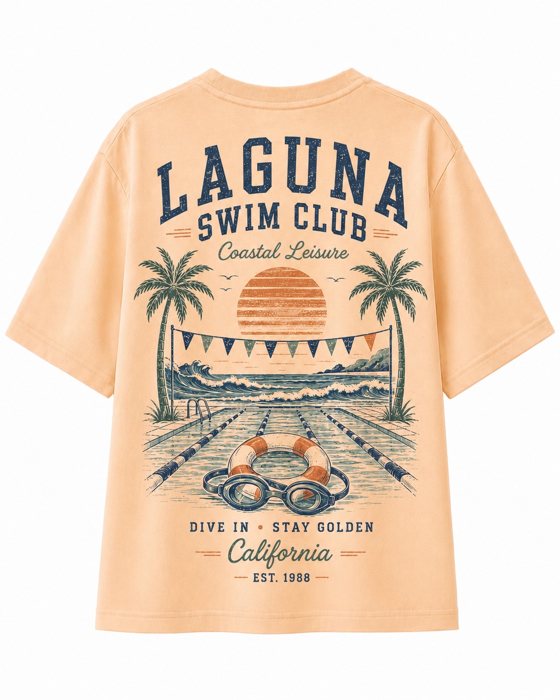 Laguna Swim Club V-Neck Tee