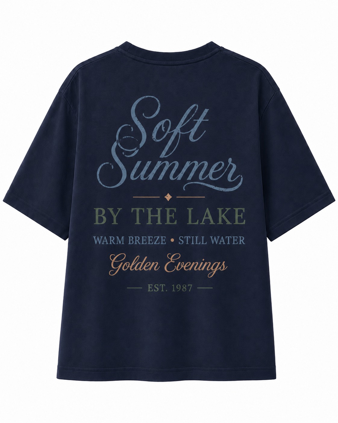 Soft Summer Lake V-Neck Tee