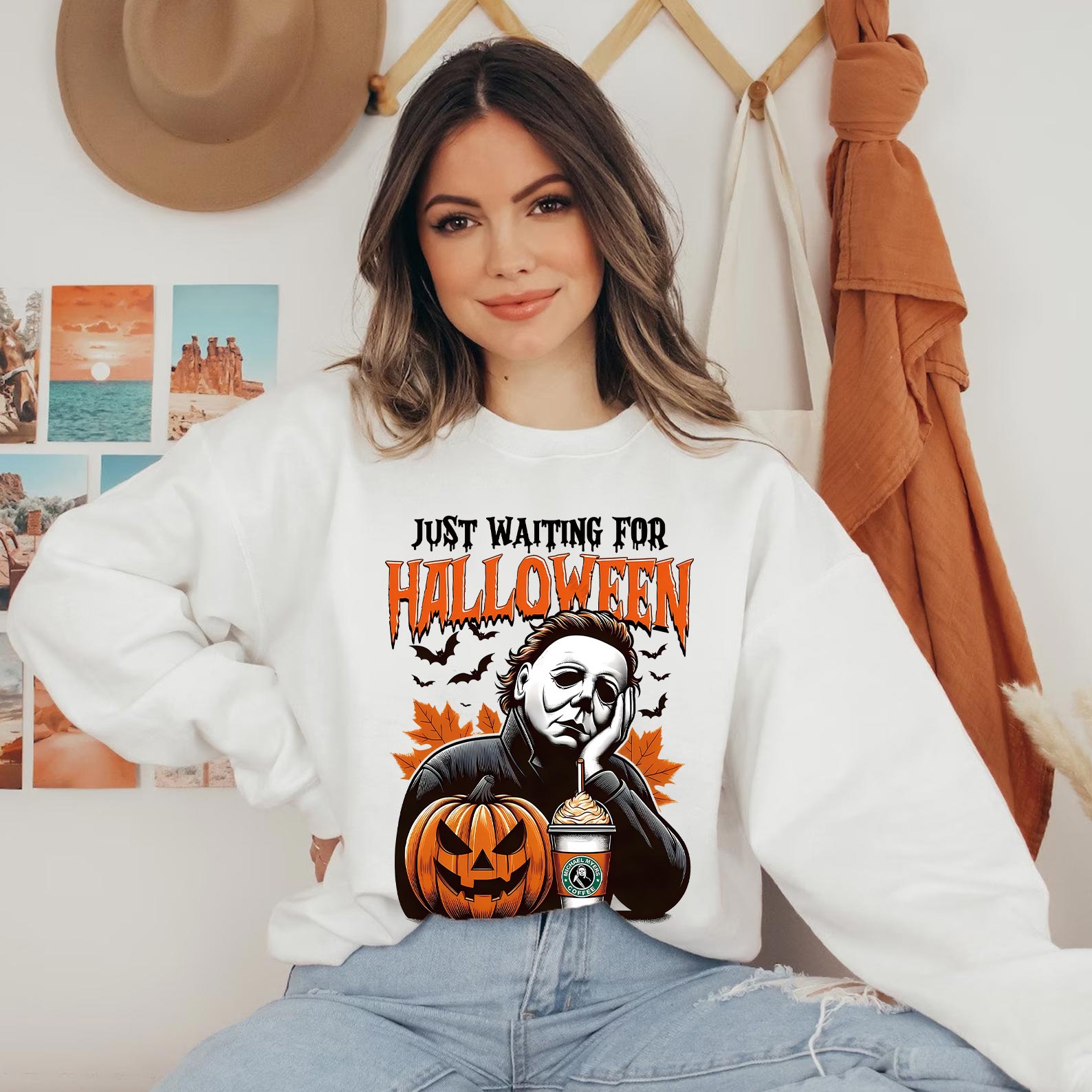 'JUST WAITING FOR HALLOWEEN'  Tee/Sweatshirt/Hoodie