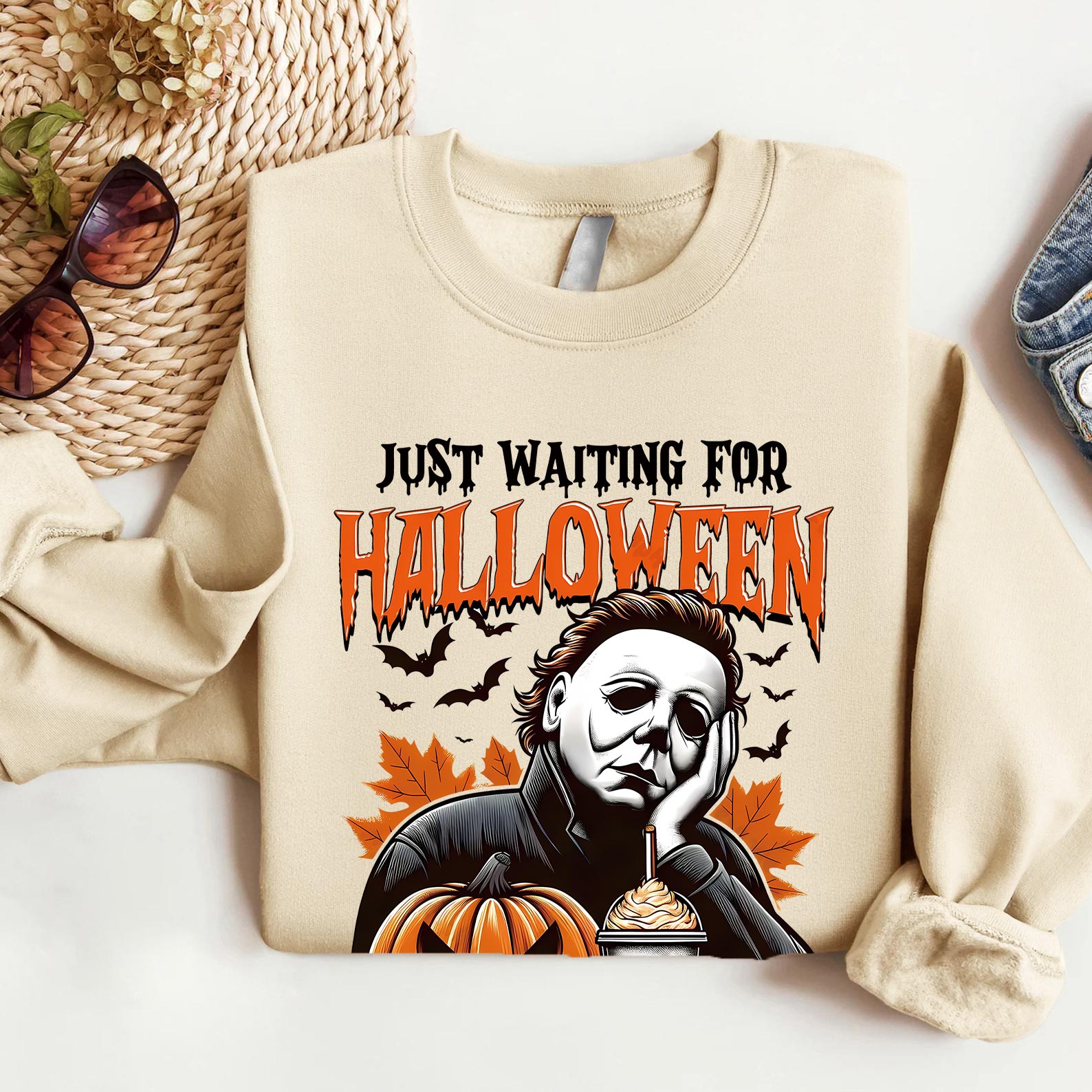 'JUST WAITING FOR HALLOWEEN'  Tee/Sweatshirt/Hoodie