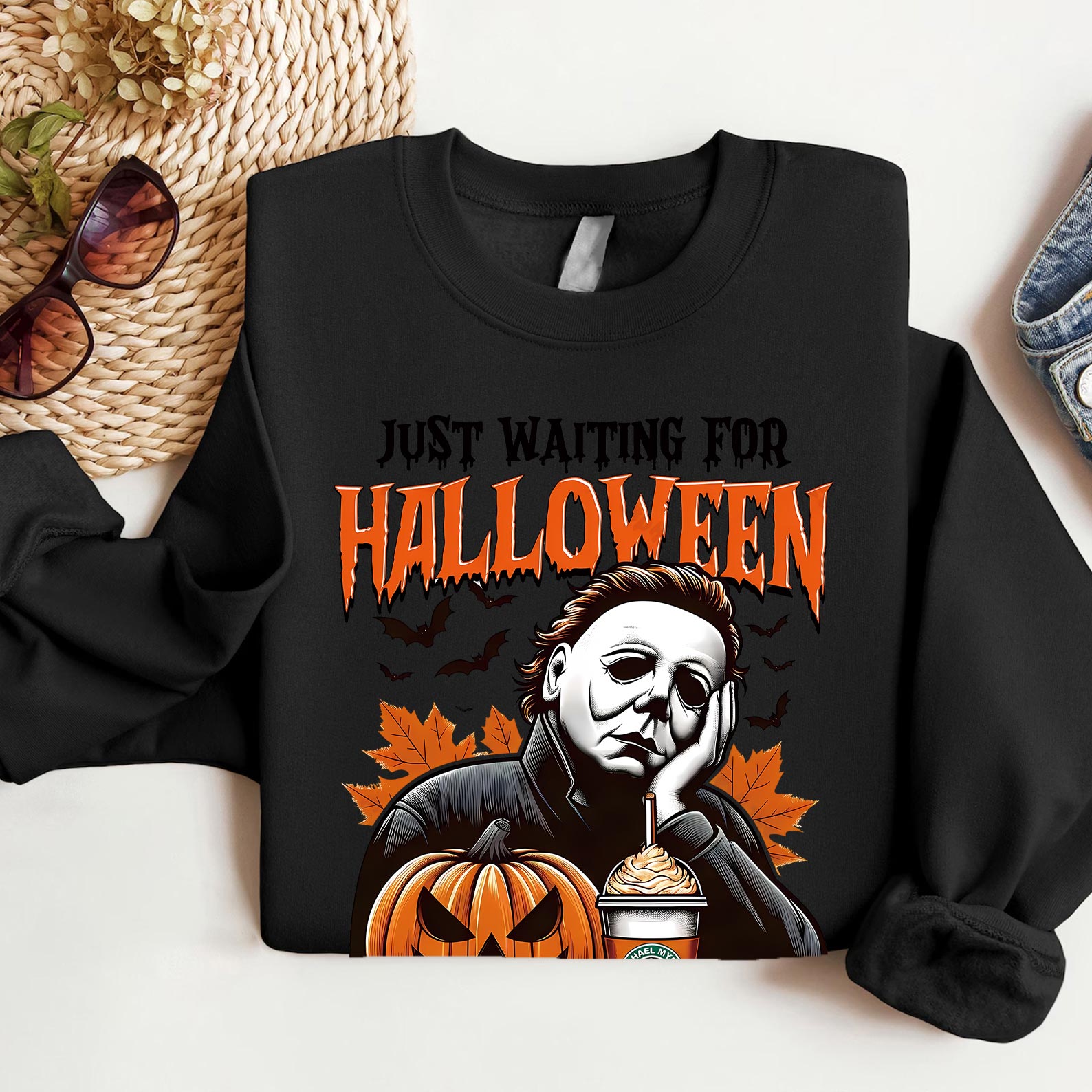 'JUST WAITING FOR HALLOWEEN'  Tee/Sweatshirt/Hoodie