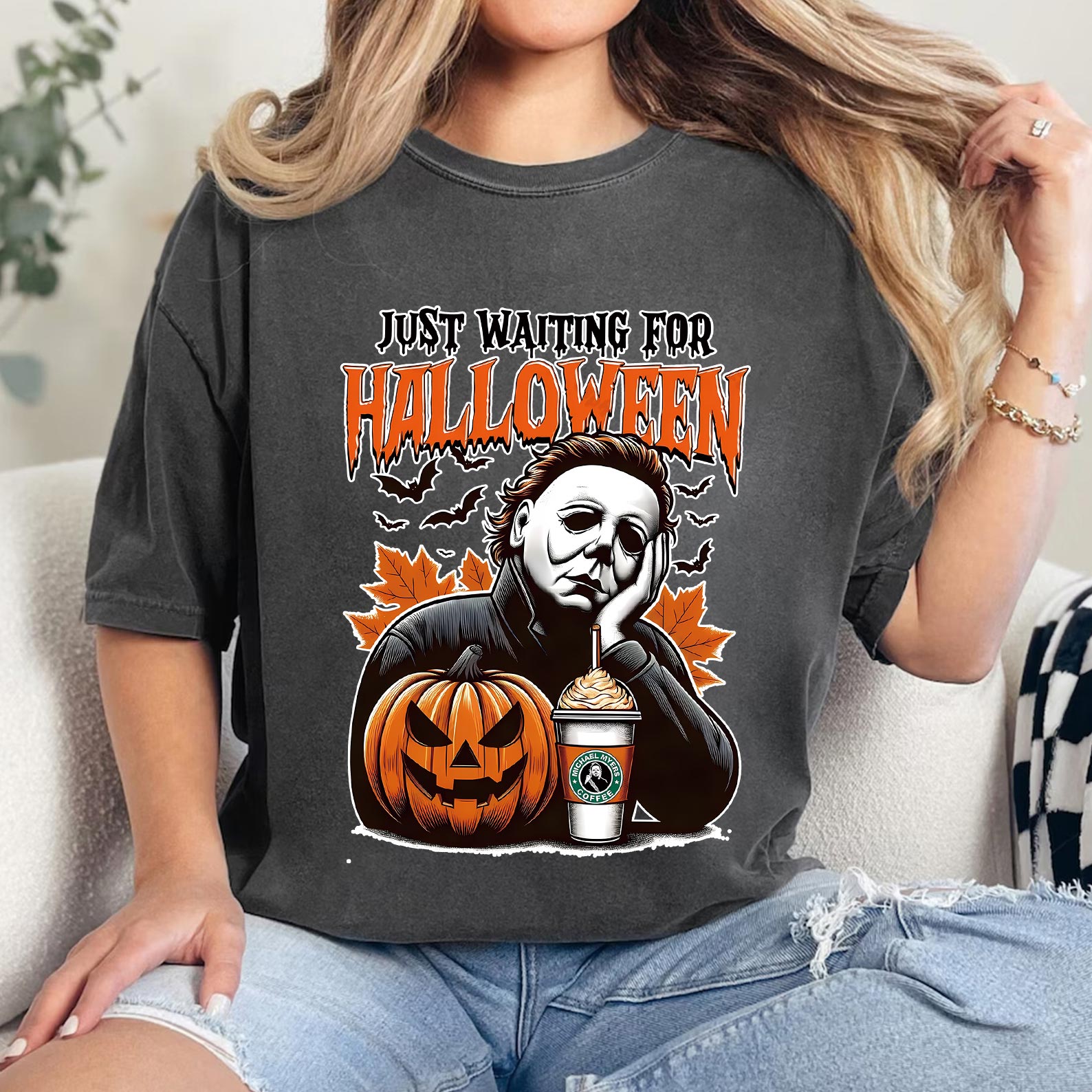 'JUST WAITING FOR HALLOWEEN'  Tee/Sweatshirt/Hoodie