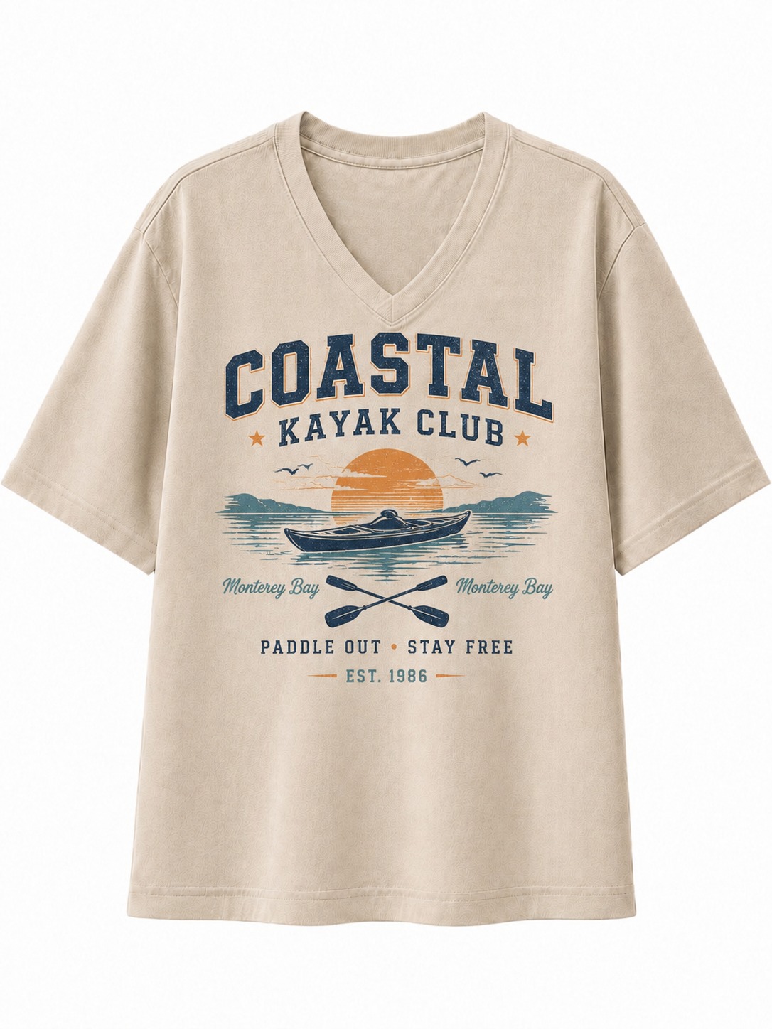 Coastal Kayak Club V-Neck Tee