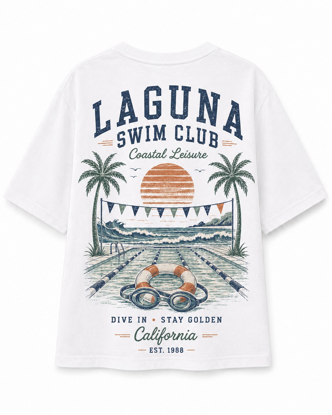 Laguna Swim Club V-Neck Tee
