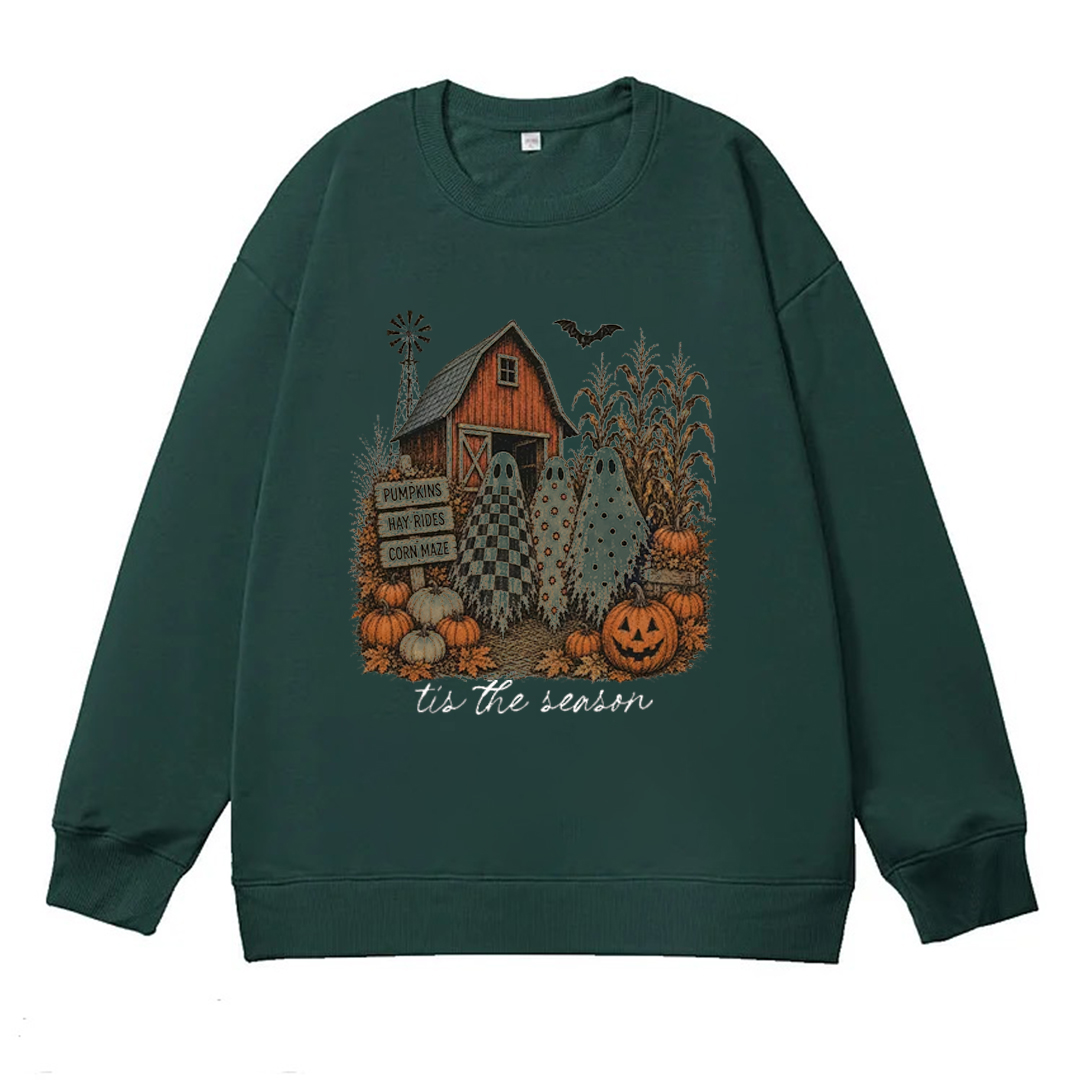 Tis The Season Ghost Trio Sweatshirt | Pumpkin Patch Ghosts Shirt