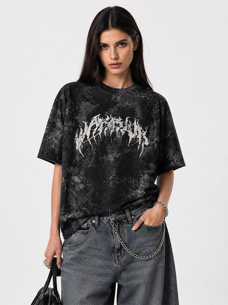 Warfare Knight Eco Oversized Graphic Tees · GRS Certified