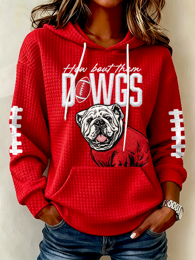 Women's Football Print Sweatshirt